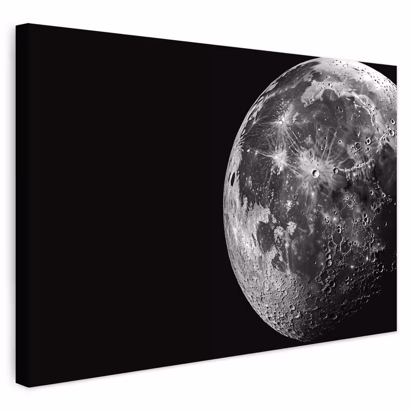 Buiten canvas - Close-up - Maan - Wit - Textuur — 1