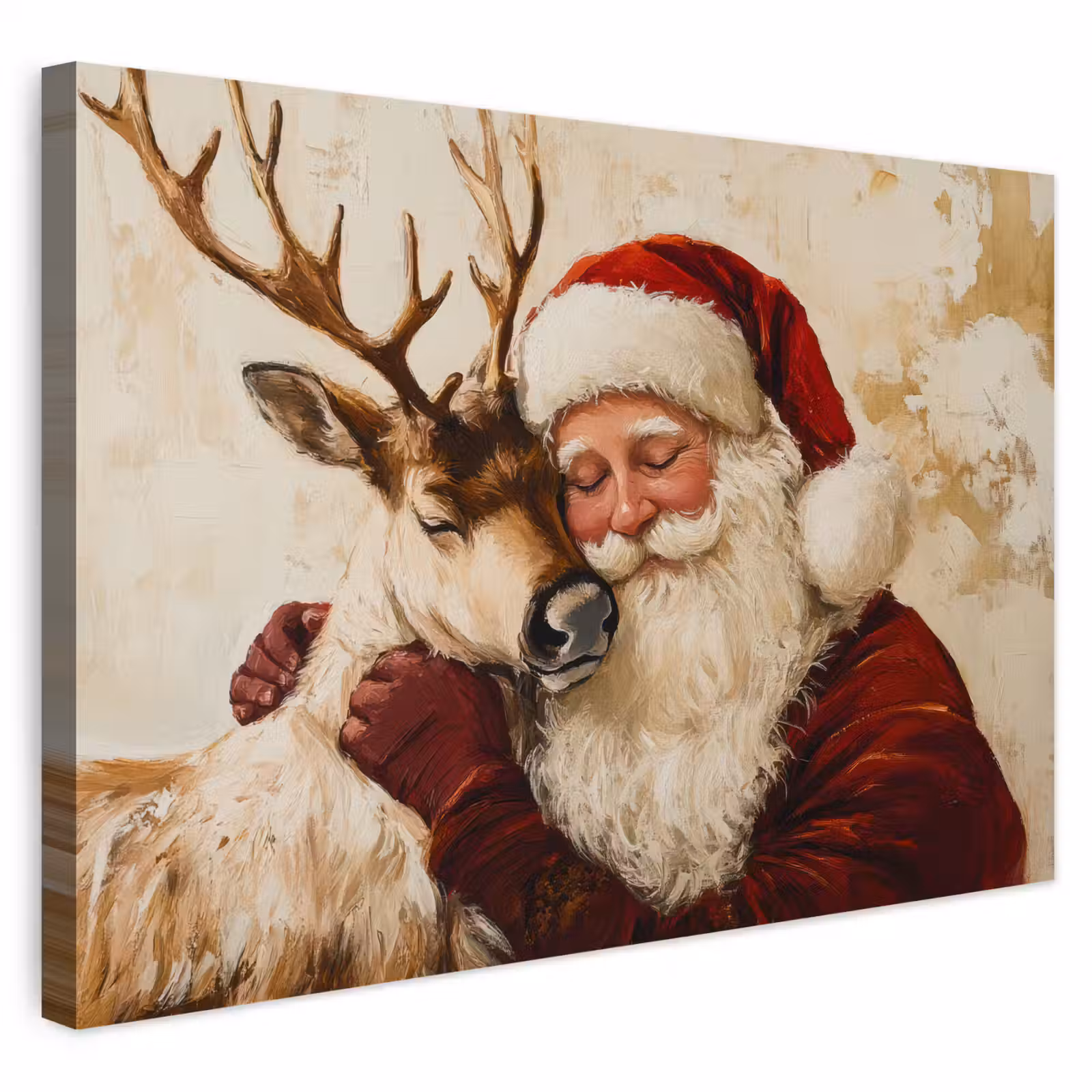 Buiten canvas - Kerstman - Rendier - Kerst - Christmas — 1
