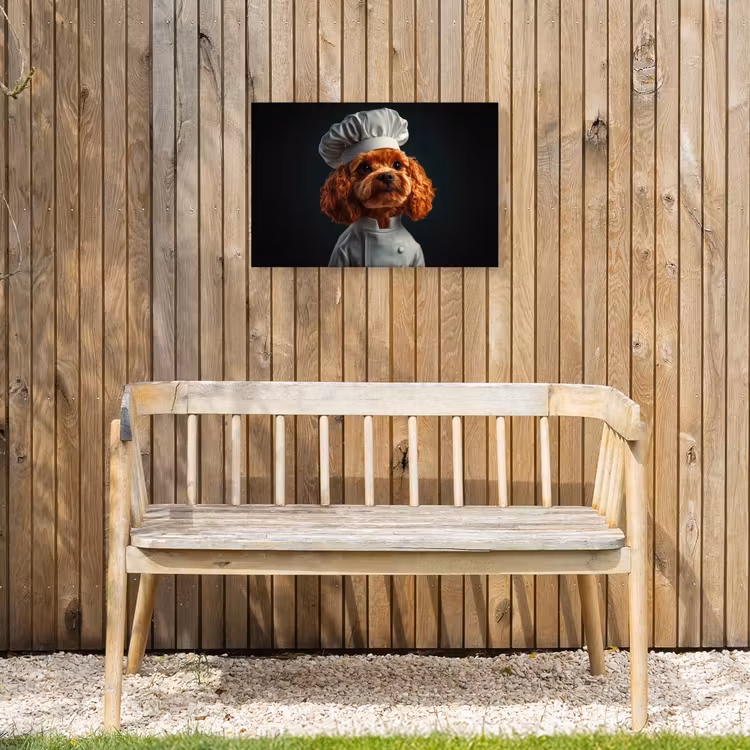 Buiten canvas - Bruin - Kok - Hondje — 3