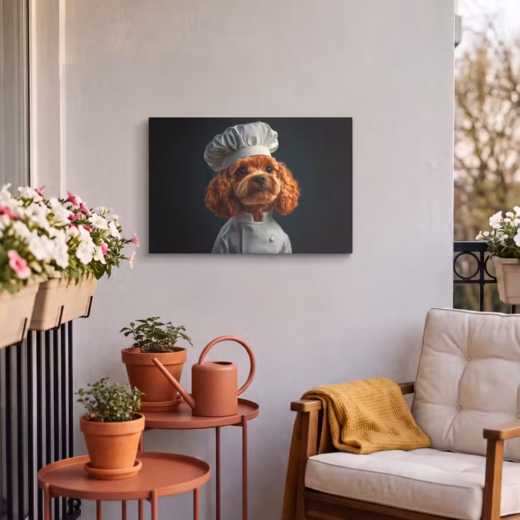 Buiten canvas - Bruin - Kok - Hondje — 4