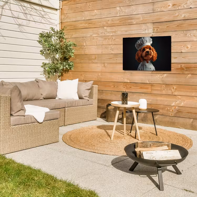 Buiten canvas - Bruin - Kok - Hondje — 5