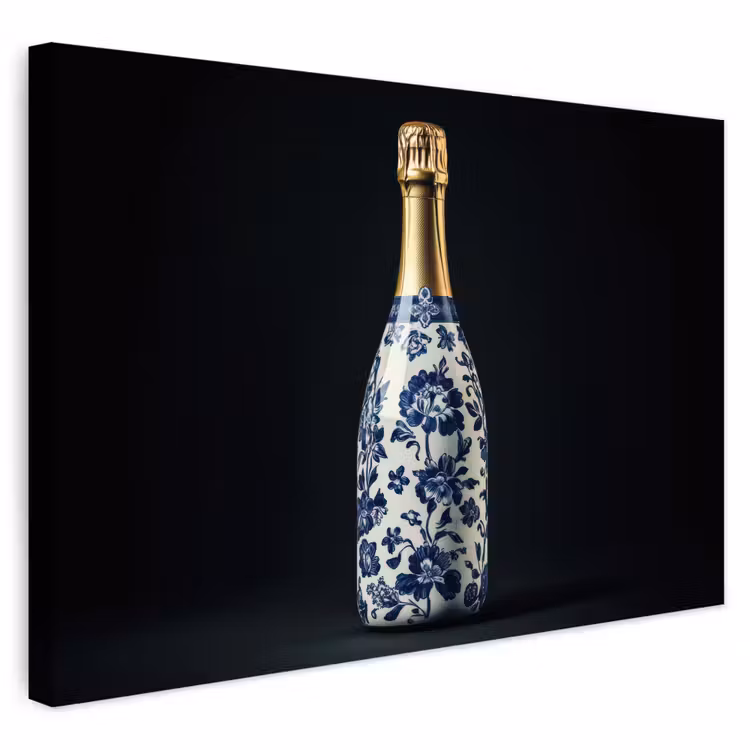 Buiten canvas - Champagne - Bloemen - Goud - Chique — 1