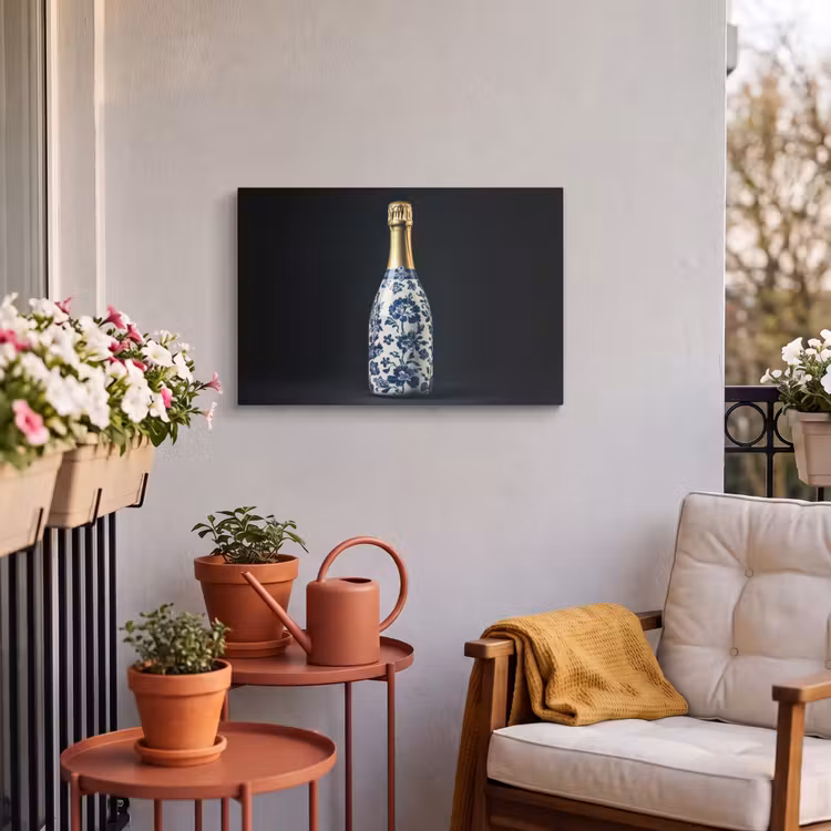 Buiten canvas - Champagne - Bloemen - Goud - Chique — 4