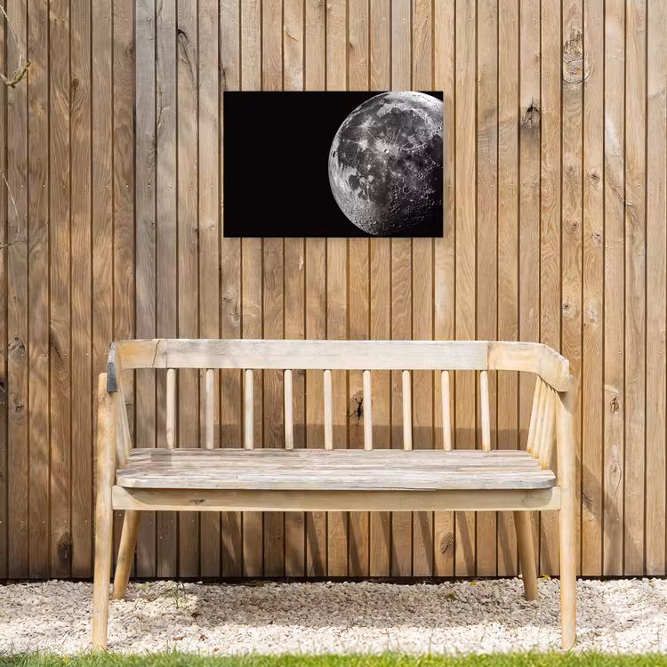 Buiten canvas - Close-up - Maan - Wit - Textuur — 3