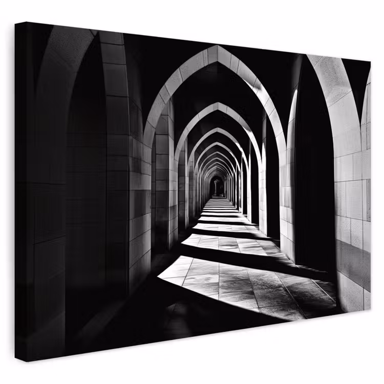 Buiten canvas - Gang - Bogen - Schaduw - Diepte — 1