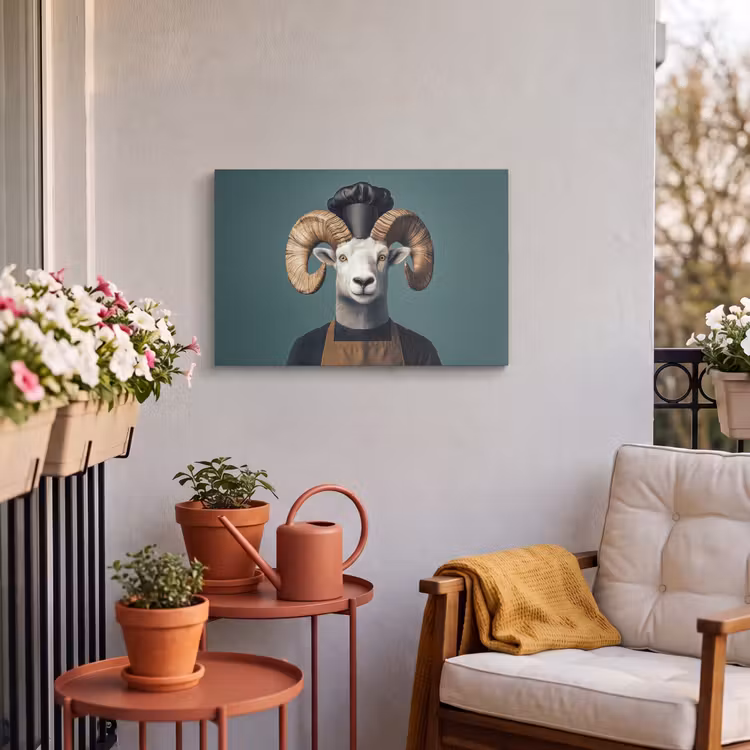 Buiten canvas - Geit - Hoorns - Kokskleding — 4