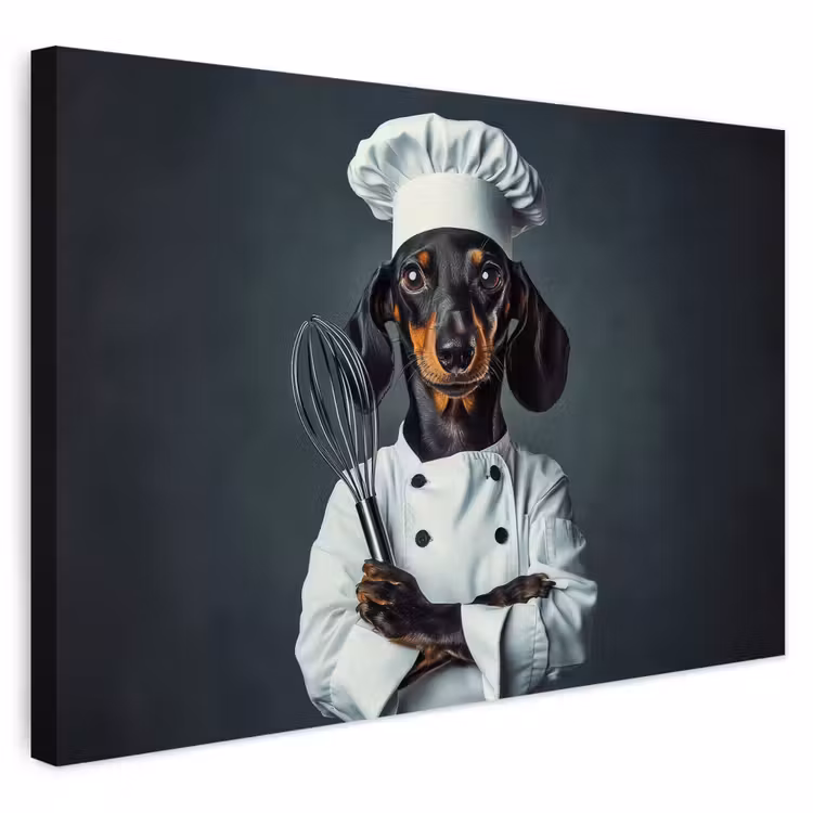 Buiten canvas - Hond - Garde - Kok — 1