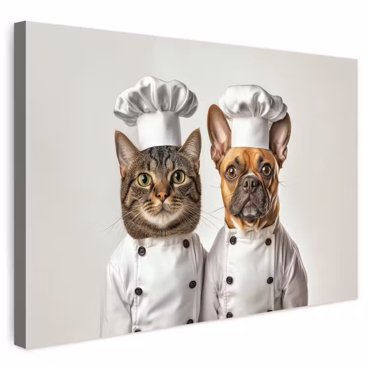 Buiten canvas - Kat - Hond - Kokskleding — 1