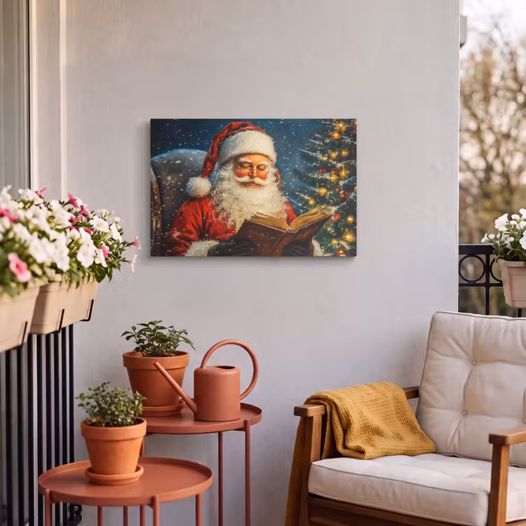 Buiten canvas - Kerstman - Kerst - Winter - Kerstboom — 4