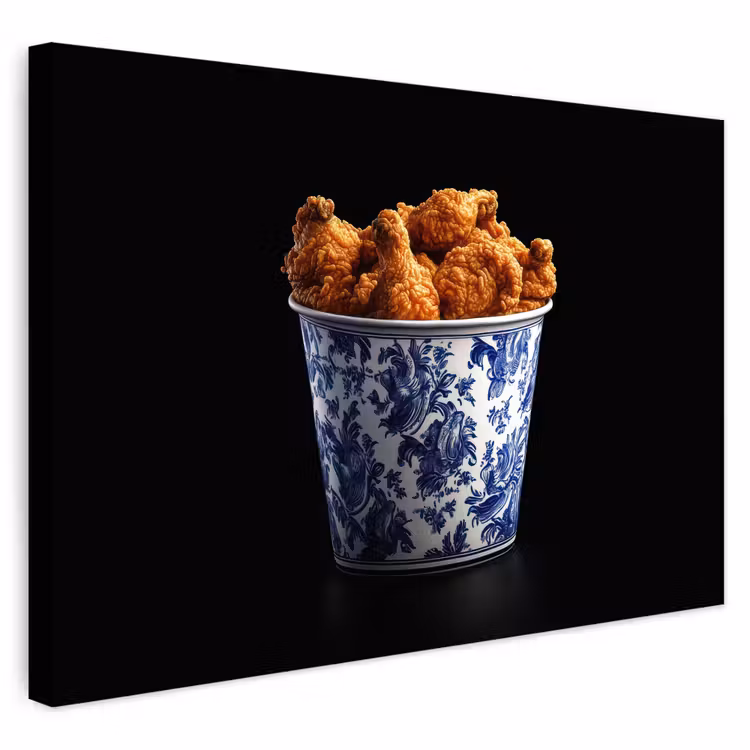Buiten canvas - Kip - Bucket - Delfts blauw - Lekker — 1