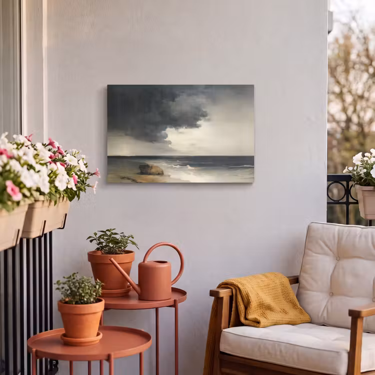 Buiten canvas - Kust - Golven - Rots - Storm — 4