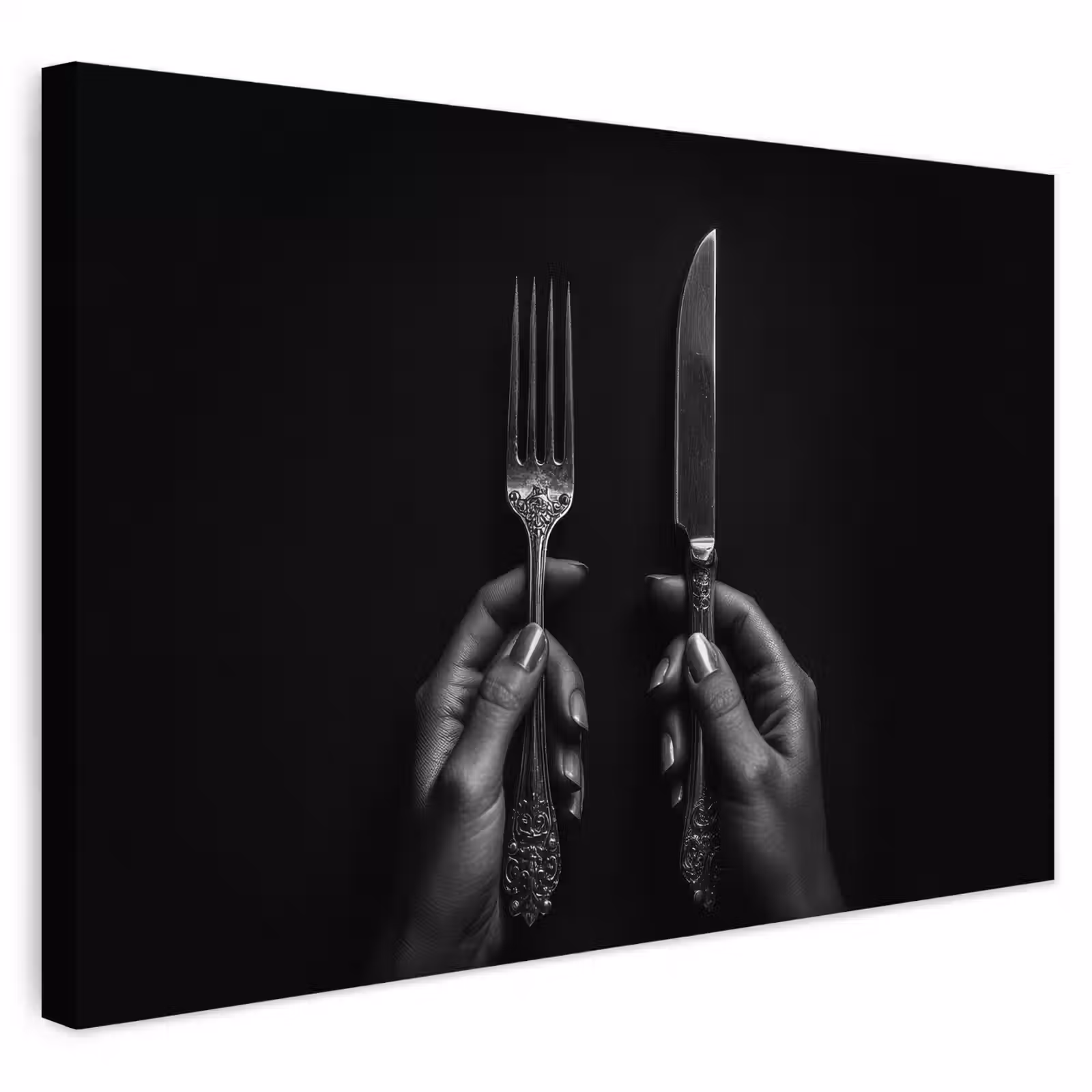 Buiten canvas - Bestek - Zwart - Wit — 1