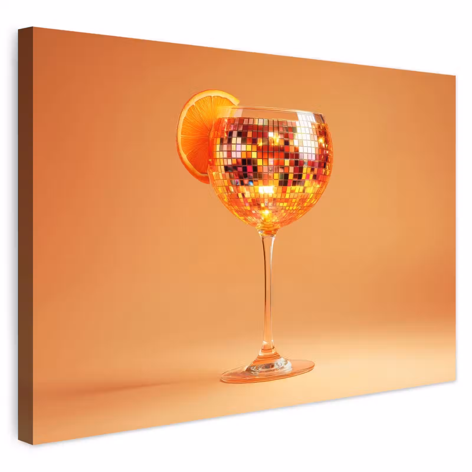 Buiten canvas - Drank - Oranje - Glitter - Disco — 1