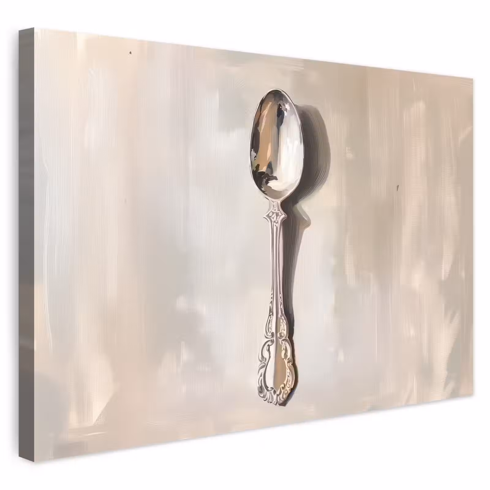 Buiten canvas - Lepel - Verf - Zilver — 1