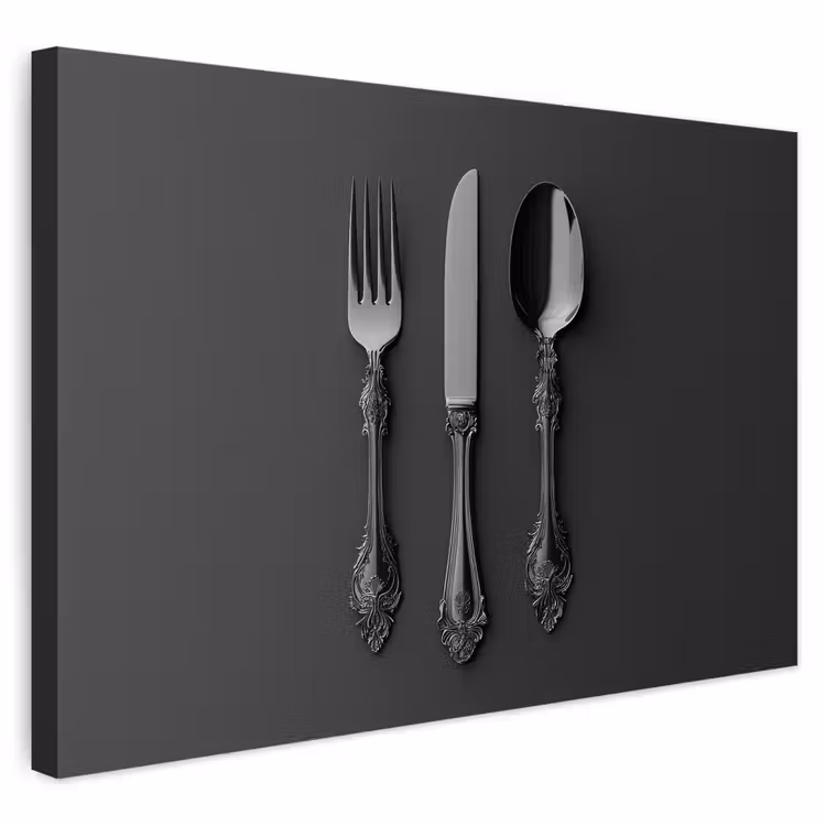 Buiten canvas - Bestek - Zwart — 1