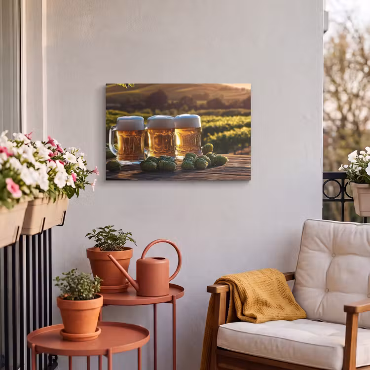 Buiten canvas - Bier - Hop - Landschap — 3