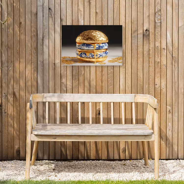 Buiten canvas - Delftsblauw - Goud - Burger — 3