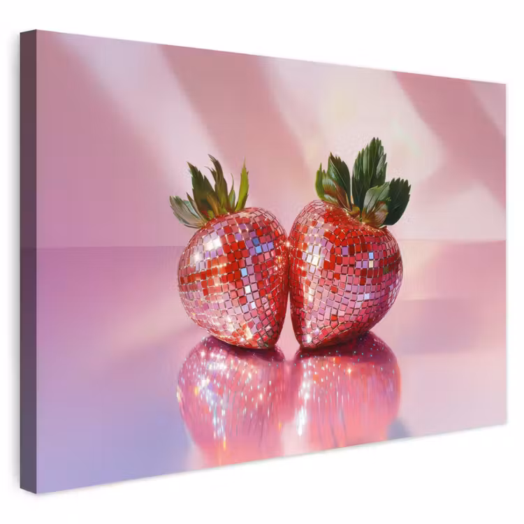Buiten canvas - Disco - Fruit - Glitter - Strawberry — 1
