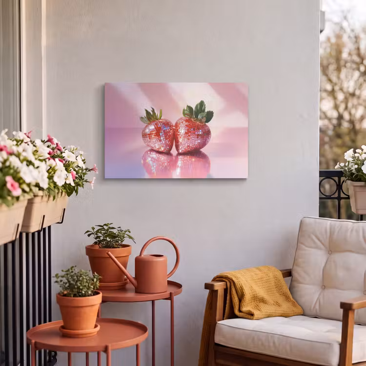 Buiten canvas - Disco - Fruit - Glitter - Strawberry — 4