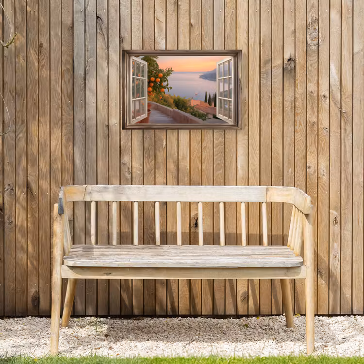 Buiten canvas - Doorkijk - Uitzicht - Meer - Landschap — 3