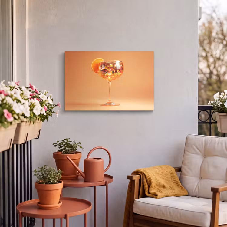Buiten canvas - Drank - Oranje - Glitter - Disco — 4