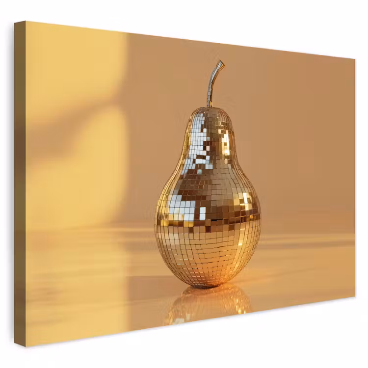 Buiten canvas - Goud - Disco - Glitter - Peer — 1