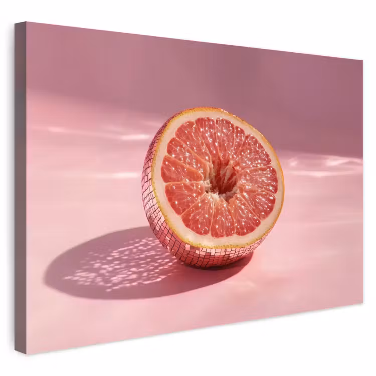 Buiten canvas - Grapefruit - Roze - Disco - Shiny — 1