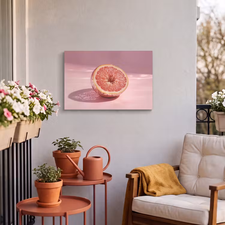 Buiten canvas - Grapefruit - Roze - Disco - Shiny — 4