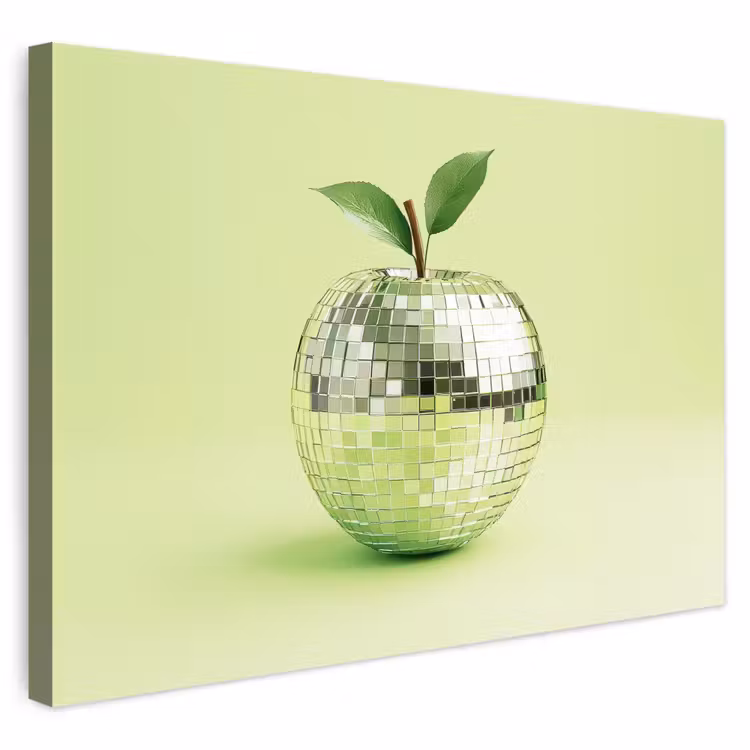 Buiten canvas - Groen - Disco - Decoratie - Appel — 1