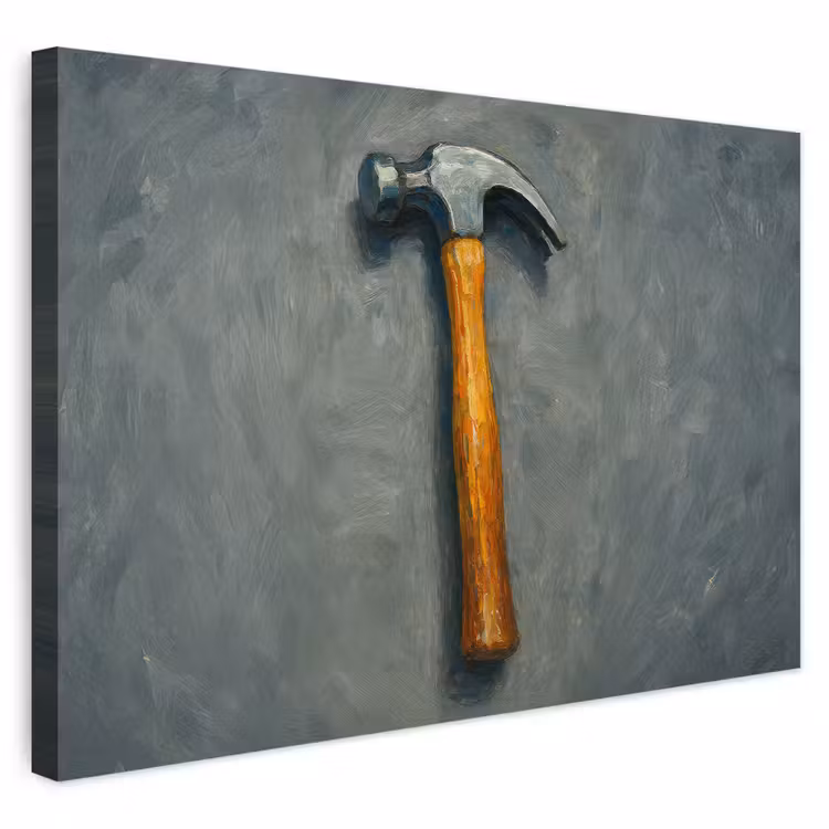 Buiten canvas - Hamer - Schilderij - Gereedschap — 1