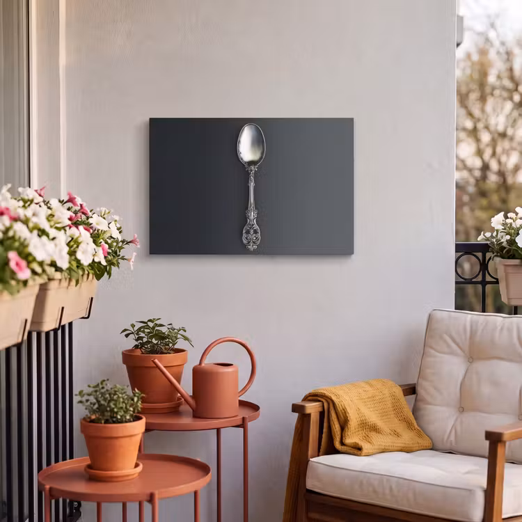Buiten canvas - Lepel - Zilver - Metaal — 4