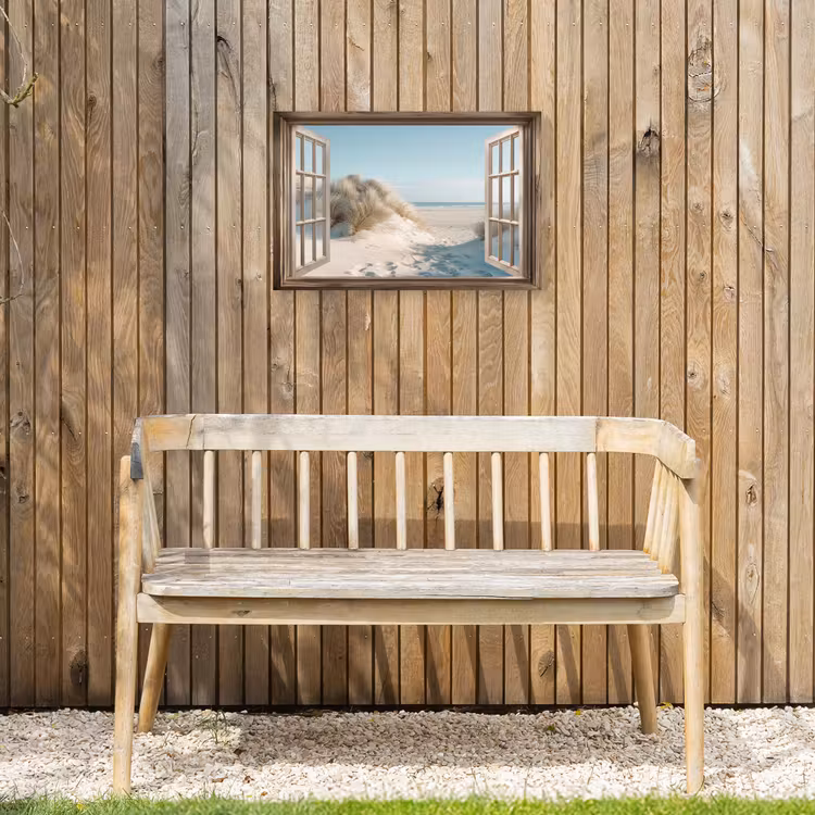 Buiten canvas - Doorkijk - Helmgras - Duinen - Zee - Landschap — 3