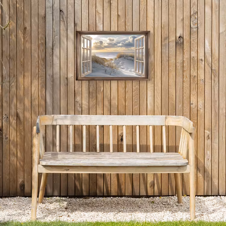Buiten canvas - Doorkijk - Strand - Duinen - Zee - Natuur — 3