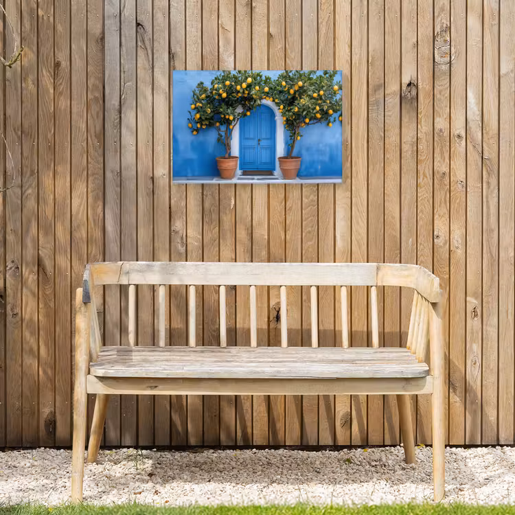 Buiten canvas - Citroenbomen - Geel - Deur - Potten — 3