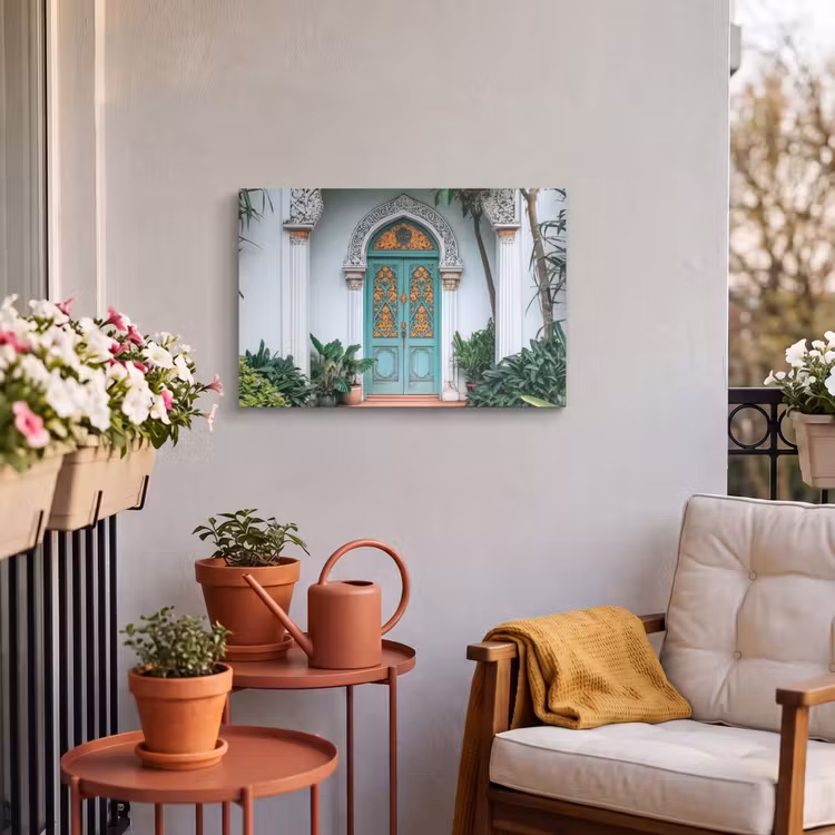Buiten canvas - Deur - Patronen - Planten — 4