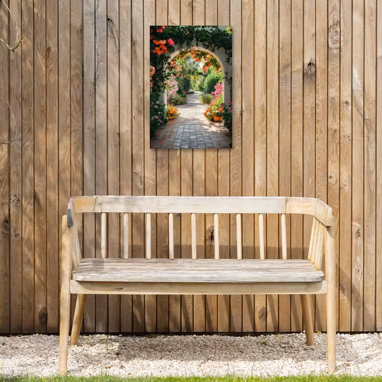 Buiten canvas - Doorkijk - Bloemen - Natuur - Bloementuin — 3