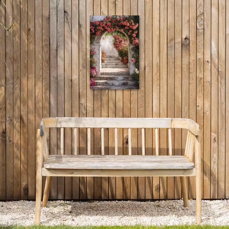 Buiten canvas - Doorkijk - Rozen - Vintage - Poort — 3