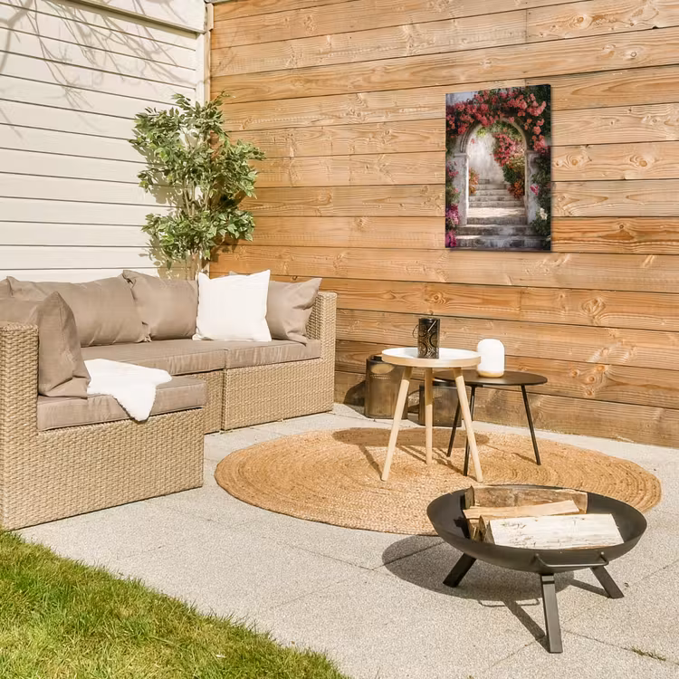 Buiten canvas - Doorkijk - Rozen - Vintage - Poort — 5