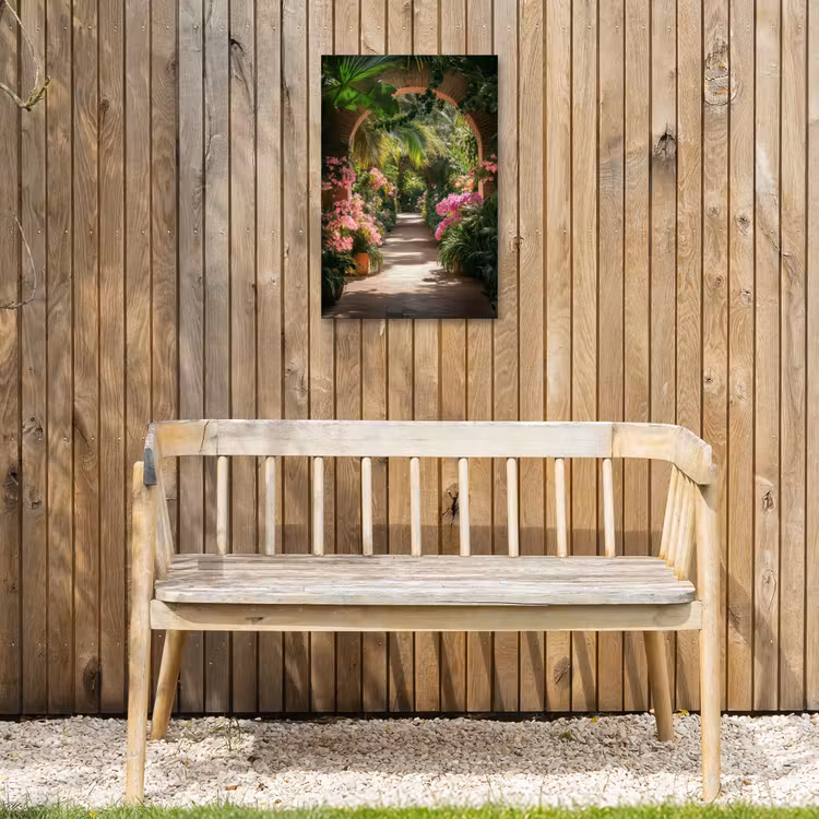 Buiten canvas - Doorkijk - Tropisch - Bloemen - Natuur — 3