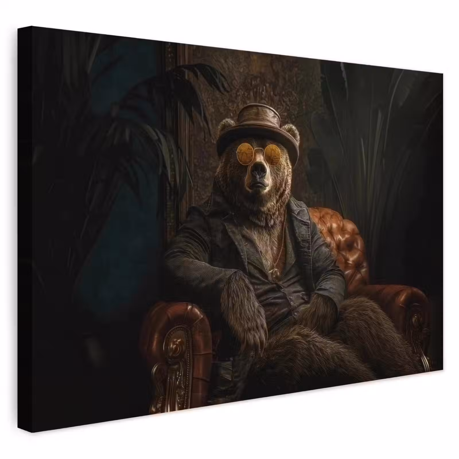 Buiten canvas - Beer - Bruin - Pak - Hoed — 1