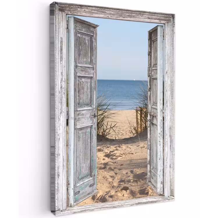 Buiten canvas - Deur naar de zee — 1