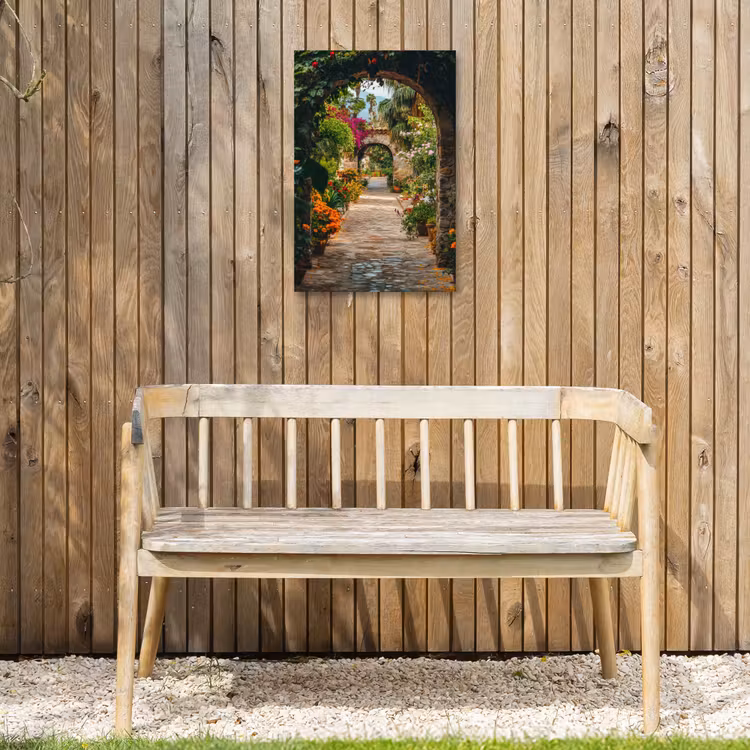Buiten canvas - Doorkijk - Bloemen - Poort - Stenen — 3