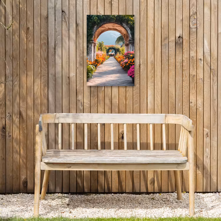 Buiten canvas - Doorkijk - Bloemen - Tropisch - Kleurrijk — 3
