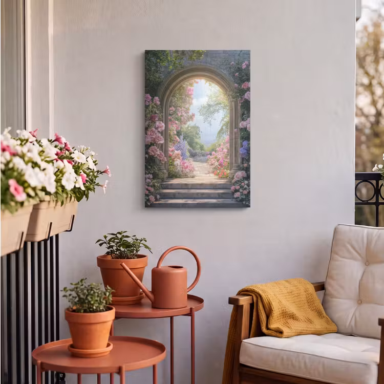 Buiten canvas - Doorkijk - Rozen - Vintage - Bloemen — 4