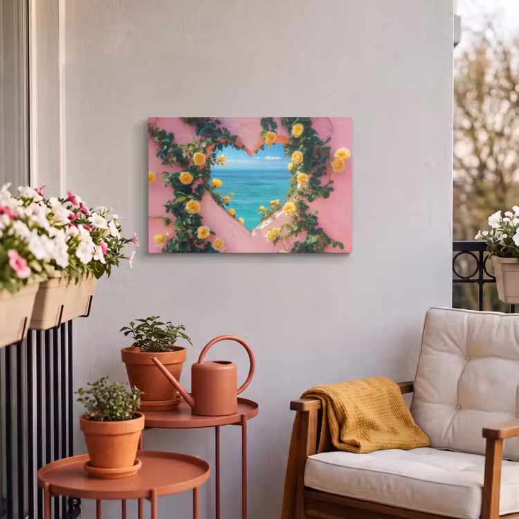 Buiten canvas - Hart - Zee - Muur — 4