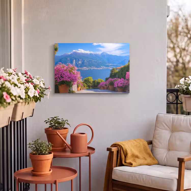 Buiten canvas - Lake Como - Italië - Landschap — 4