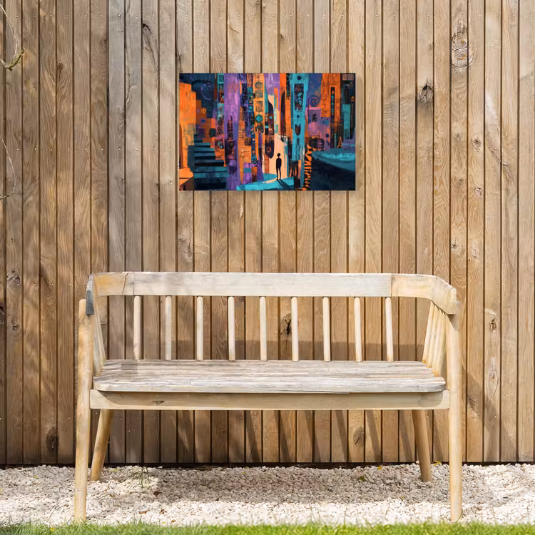 Buiten canvas - Abstract - Figuren - Kleurrijk — 3