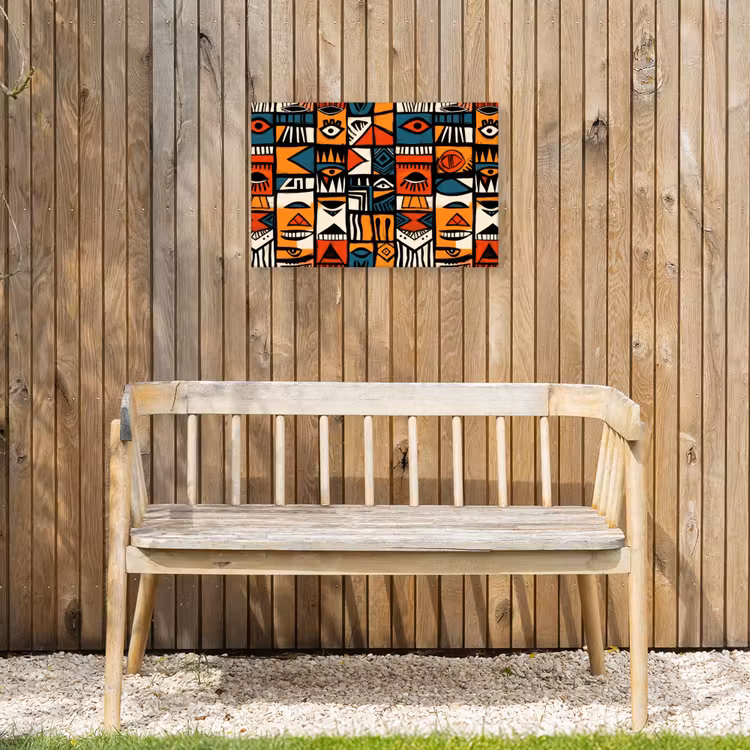 Buiten canvas - Abstract - Gezichten - Mozaïek — 3