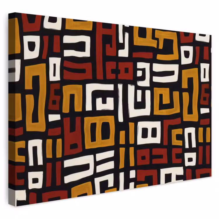 Buiten canvas - Abstract - Patroon - Rood — 1
