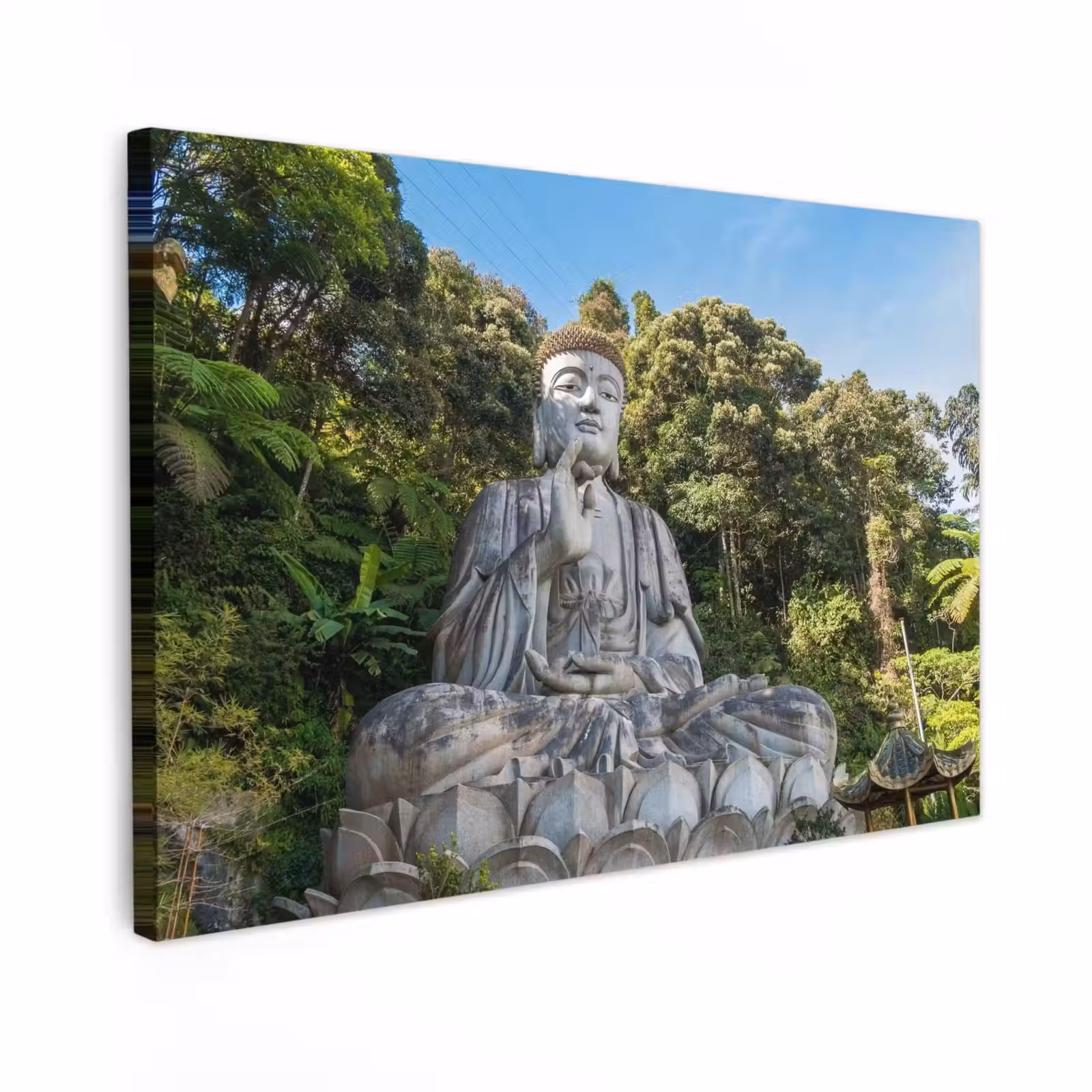 Buiten canvas - Grote Boeddha in de natuur — 1